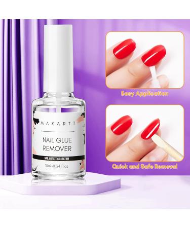 Makartt Nail Glue Remover - 10ML Acetone-Free Debonder for Press-On & Acrylic Nails | Effective Nail Tips & Fake Nails Adhesive Remover - Buy Online on GoSupps.com