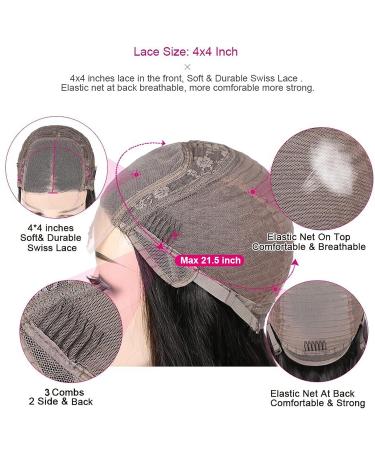 Midulla 26 Inch HD Lace Front Deep Wave Wig 180% Density | Brazilian 10A Curly Human Hair Wig for Black Women | Pre Plucked 4x4 Deep Wave Wig with Baby Hair | 26 Natural Color - Buy Online on GoSupps.com