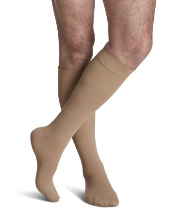 SIGVARIS COTTON 230 Men's Closed Toe Calf Compression Socks 20-30mmHg