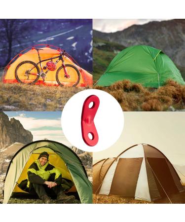 SATINIOR 20pcs Aluminum Guyline Cord Adjuster | Tent Tensioners for Camping | Red Circle Design - Buy Online on GoSupps.com
