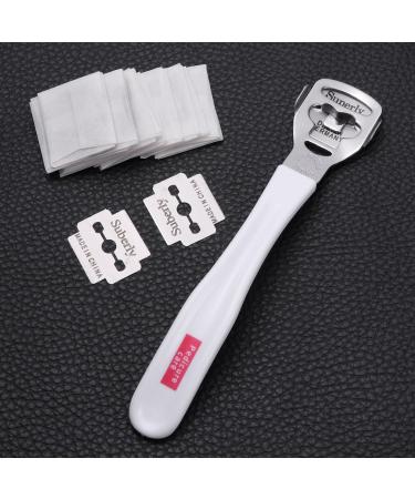 Stainless Steel Foot Cuticle Hard Skin Heel Shaver Kit | 10pcs Blades | Perfect for Pedicure Care - Buy Online on GoSupps.com