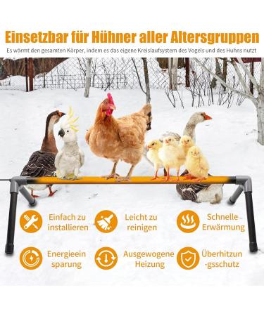 10W Adjustable Chicken Heating Ribs - Thermal Coop Warmer for Birds & Pets | Constant Temperature Breeding Station - Buy Online on GoSupps.com