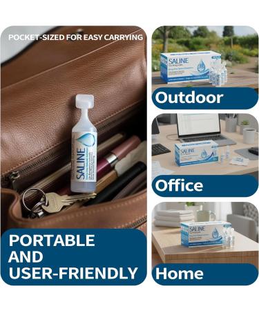 ANSUE 0.9% Saline Solution for Nebulizer and Nasal Cleansing Gentle Isotonic Sodium Chloride Solution for Adults & All Ages Sterile 5ml Vials 50 Count - Buy Online on GoSupps.com