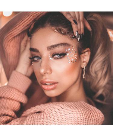 Buy 6 Sheets Self-Adhesive Face Gems - Rhinestones & Stickers for Makeup Halloween Party & Body Decor - Buy Online on GoSupps.com