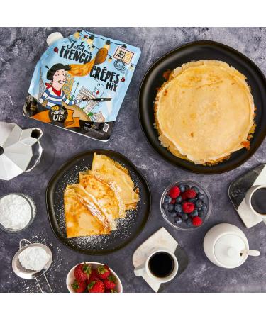 Farin'UP Non-GMO French Cr pes Mix - 21.16 oz - Makes 20 Crepes | Just Add Milk - Buy Online on GoSupps.com