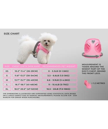Pet's Playground XS Pink Small Dog Harness for Puppies - UK | Dog Harness for Small Dogs - Buy Online on GoSupps.com