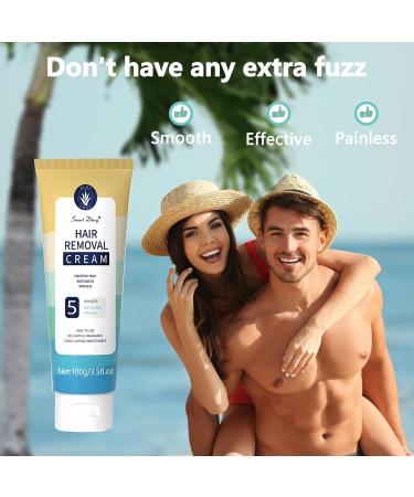 Fast & Painless Hair Removal for Men & Women | Natural Formula for Smooth Skin - Underarm Chest Back Legs - Buy Online on GoSupps.com