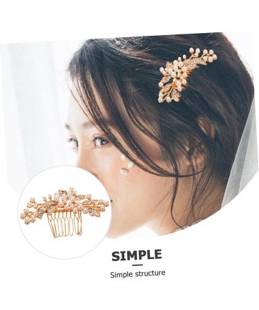 Mikinona Wedding Hair Accessories Rhinestone Hair Clips Hair Side Comb Wedding Hair Comb Hair Comb for Women Pearl Hair Comb Bridal Hair Comb Bride Hair Accessories Bride Hair Comb - Buy Online on GoSupps.com