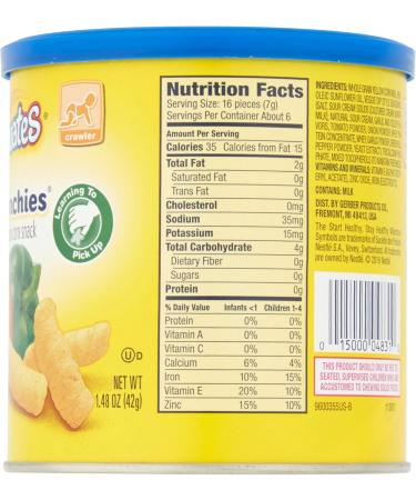 GERBER Lil CRUNCHIES Veggie Dip Toddler Snacks - Buy Online on GoSupps.com