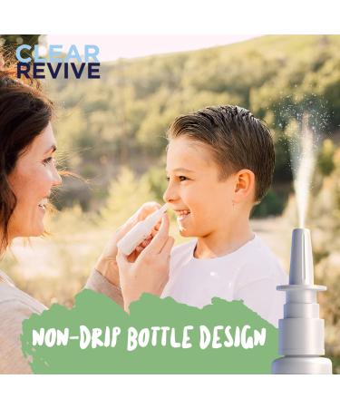 Clear Revive Kids Nasal Spray - Fast Relief for Allergy, Sinus Irritation, Dryness & Mucus - Non-Drowsy Formula - 1 Pack - Buy Online on GoSupps.com