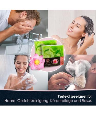 Buy Panu Lotus Vegan Soap - Natural Solid Shower Gel & Shampoo - Premium 110g Bar for All Skin Types - Buy Online on GoSupps.com