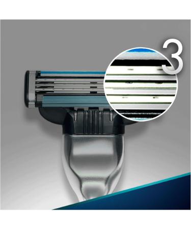 Buy Gillette Mach3 Razor Blades 11 Pack + Razor for Men - International Shipping Available! - Buy Online on GoSupps.com