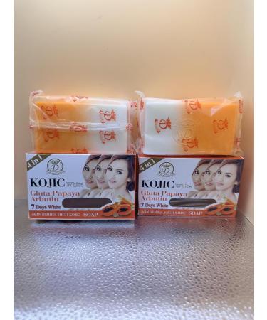 KOJIC White Soap with Gluta Papaya and Arbutin 4 in 1 160 g - Buy Online on GoSupps.com