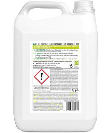 Ecover Hand Detergent Lemon & Aloe Vera | Sustainable Dishwashing Liquid 5L | Powerful Grease Remover | Eco-Friendly Plant-Based Cleaning - Buy Online on GoSupps.com