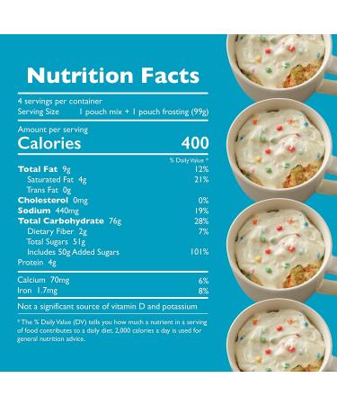 Betty Crocker Mug Treats Rainbow Chip Cake Mix & Frosting 4 Servings 13.9 oz (Pack of 6) - Buy Online on GoSupps.com