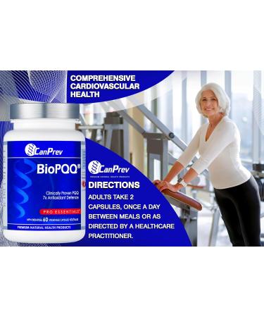 CanPrev - BioPQQ Supplement 60 v-Caps - PQQ Pyrroloquinoline Quinone for Memory Support Heart Health Healthy Aging and Cognitive Health - Antioxidant Supplement - Buy Online on GoSupps.com