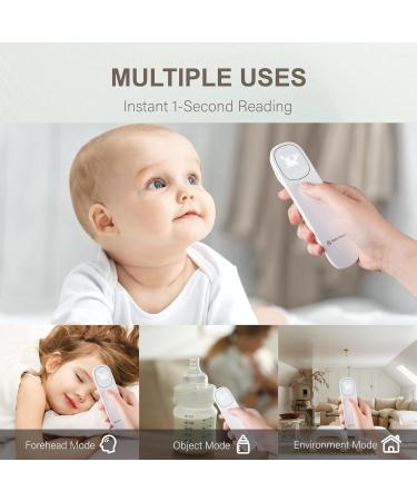 PATH PHARM Forehead Non-Contact Infrared Thermometer for Kids Adults and Baby Support with Digital Instant Read Fever Alarm Memory Function and Large LED Display Canadian Brand - Buy Online on GoSupps.com