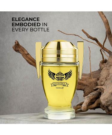 Invincible Gold Men's Cologne Bold & Sophisticated Scent Eau de Toilette With Citrus Spice And Woody Notes Natural Spray Fragrance 3.4Fl Oz Invincible Gold 3.4 Fl Oz (Pack of 2) - Buy Online on GoSupps.com