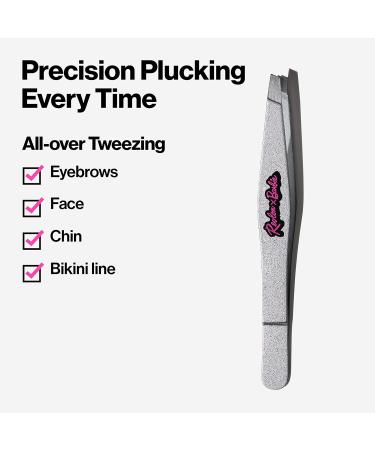 Revlon x Barbie Slant Tip Tweezer - Stainless Steel Hair Removal Tool - Buy Online on GoSupps.com
