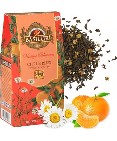 sarciaeu BASILUR VINTAGE BLOSSOMS Citrus Bliss Black Tea with Chamomile Flowers and Mandarin Flavor 75 g x6 - Buy Online on GoSupps.com