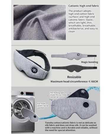 Ewarmer Cordless Rechargeable Heated Eye mask for Dry Eyes - Stye Eye Treatment Warm Compress Relieve Blepharitis Pink Eye Hot Compress Therapy Mask Steam Eye Mask with Sound Reminder (Grey) Gray - Buy Online on GoSupps.com