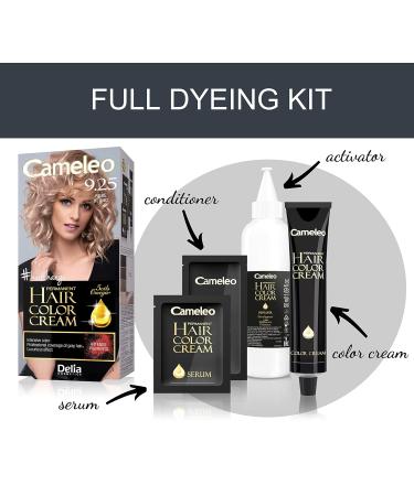 Cameleo Permanent Hair Color Cream - Ros blond | Intensive Color & Protection with 5 Oils + Omega Acids | Professional Luxurious Hair Color Set - Buy Online on GoSupps.com