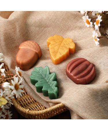 Fall Bar Soap Gift Set | Handmade Mini Decorative Scented Soaps | Natural Ingredients & Essential Oils | Pumpkin Spice & Cinnamon Scents | Perfect Autumn Pampering Present - Buy Online on GoSupps.com