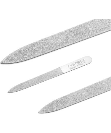 REMOS Diamond Nail File 10 cm - Stainless Steel, Fine and Coarse Sides - Buy Online on GoSupps.com