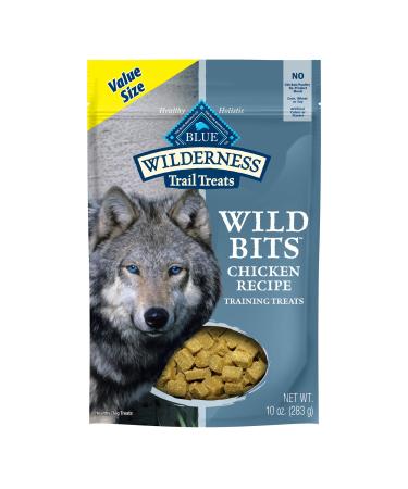 Blue Buffalo Wilderness Trail Treats Wild Bits Grain Free Soft-Moist Training Dog Treats Chicken 10 Ounce (Pack of 1)