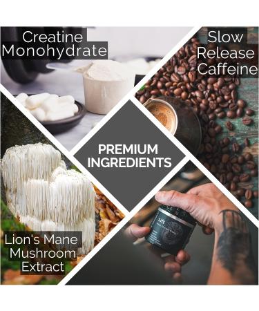 Lift Brain Supplement Memory & Focus Nootropic with Lion's Mane Mushroom & Creatine | 60 Capsules for Enhanced Energy & Performance - Buy Online on GoSupps.com