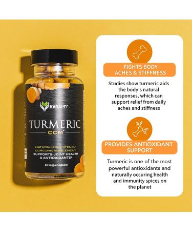 KaraMD Turmeric CCM - Joint Support Supplement with Boswellia - 60 Vegetable Capsules - Buy Online on GoSupps.com
