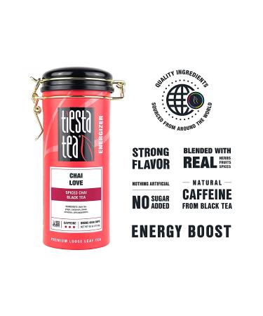 Tiesta Tea Premium Spiced Chai Black Tea - 4 oz Loose Leaf | Authentic Flavor - Buy Online on GoSupps.com