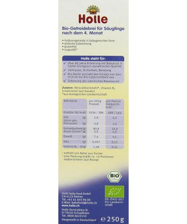 Holle Organic Baby Porridge Rice Flakes - 3 Pack (750g) | Healthy Infant Food | International Shipping - Buy Online on GoSupps.com