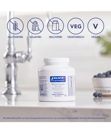 Pure Encapsulations Magnesium Glycinate - 180 Vegan Capsules for Optimal Absorption - International Shipping Available - Buy Online on GoSupps.com