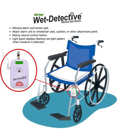 Wet Detective Bedwetting Kit - Incontinence Alarm System with 2 Sensor Pads - Buy Online on GoSupps.com