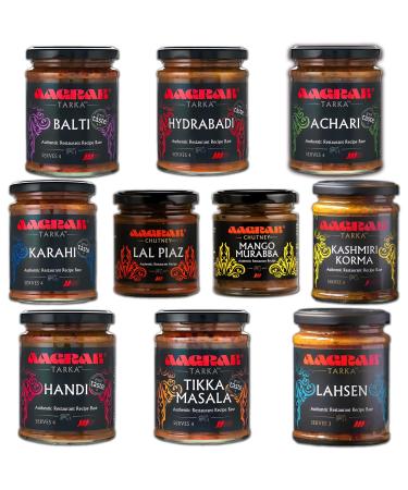 Aagrah Sauce 270g Pick N Mix - Create Custom Sauce Combo with 9+ Flavours | Handi Hydrabadi Lal Achari | Sauce Gift Set for Sauce Lovers - Pack of 2
