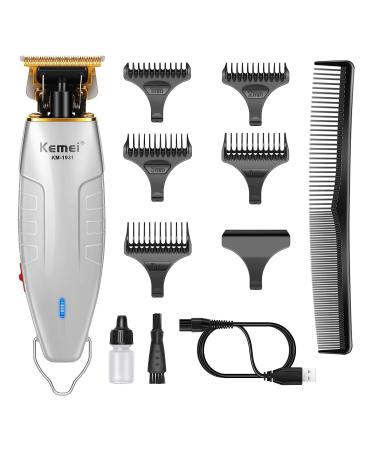 Kemei Professional Hair Trimmer 0mm Baldheaded Hair Clipper for Men Cordless Hair Beard Detail Grooming Kits