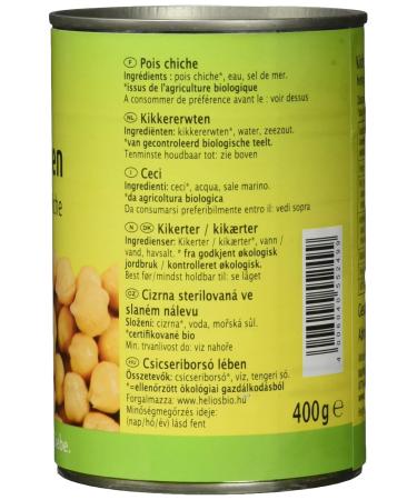 Organic Rapunzel Chickpeas in a Can - Pack of 3 (3 x 400g) - International Shipping Available - Buy Online on GoSupps.com