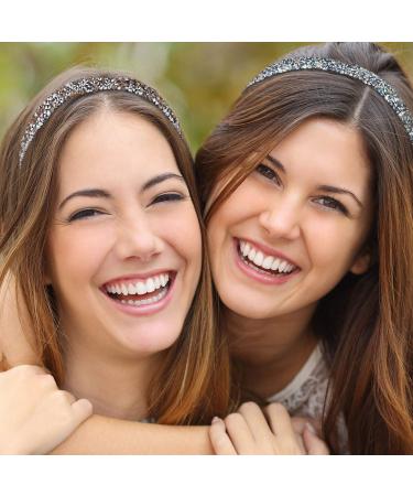 6-Pack Glitter Non-slip Rhinestone Fabric Headbands for Women - Ideal for Sports and Yoga - Buy Online on GoSupps.com