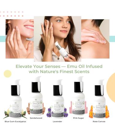 Pure Emu Oil Skin Moisturizer - Nourish Hair Face Body & Nails - Omega 3 6 9 Rich - Y-Not Natural Pink Sugar 60ml - Buy Online on GoSupps.com