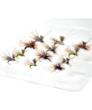 Outdoor Planet 9/12 Caddisflies/Mayfly/Attractor Nymph/Dragonflies and Damselflies/Stonefly/Hopper/Salmonfly/Dry Flies for Trout Fly Fishing Flies Lure Assortment 12 AC Caddis