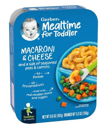 Gerber Macaroni & Cheese with Seasoned Peas & Carrots - 12+ Months, 6.6 oz - Buy Online on GoSupps.com
