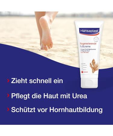 Hansaplast Regenerating Foot Cream 100ml - Nourishing & Hydrating for Healthy Feet | International Shipping Available - Buy Online on GoSupps.com