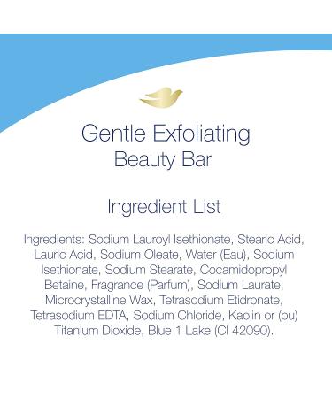 Dove Gentle Exfoliating Beauty Bar 3.75 oz - Pack of 14 | Moisturizing & Cleansing Bar Soap for Soft, Smooth Skin - Buy Online on GoSupps.com