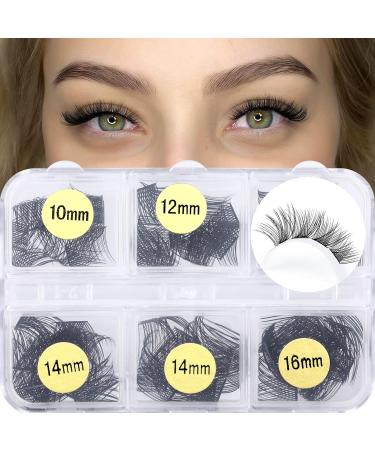 Lash Clusters 72Pcs Eyelash Extension Individual Volume Lashes 10-12-14-16MM D Curl DIY Fluffy Extension by JIMIRE - Cluster Lashes in Boxes - Buy Online on GoSupps.com