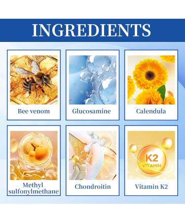  Godneei Bee Venom Cream Pack of 2 Bee Venom Cream Bee Venom 60g for Joints - Buy Online on GoSupps.com