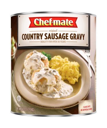 Chef-mate Country Sausage Gravy, Breakfast Sausage, Biscuits and Gravy, 6 lb 9 oz, #10 Can