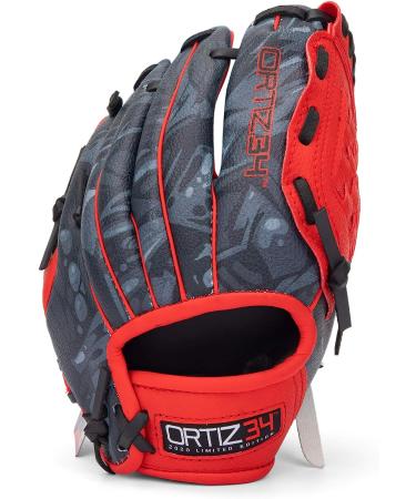 Ortiz34 Homerun Kids Tee Ball Set - 3-in-1 Aluminum Baseball Bat & Youth Glove Bundle by David Ortiz - Red - Buy Online on GoSupps.com