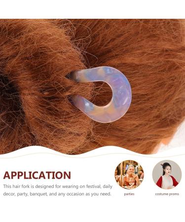 LALAFINA French Hair Pin Set - Small Hair Barrettes for Women, 2pcs Fine Cellulose Acetate Clips - Hair Accessories for Thin Hair - 11.5x3CM, As Shown - Buy Online on GoSupps.com