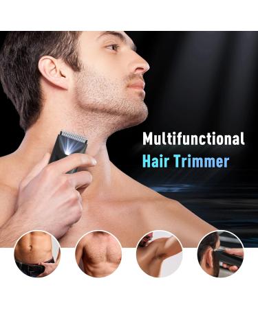Premium Body Hair Trimmer for Men - Electric Razor for Pubic Armpits & Breasts with Charging Station - Buy Online on GoSupps.com